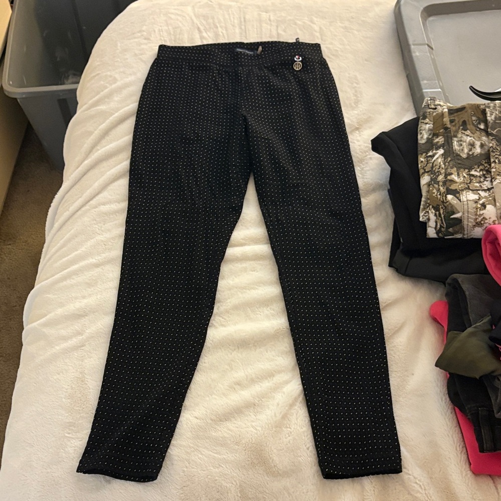 Black Polka Dot women’s dress Pants